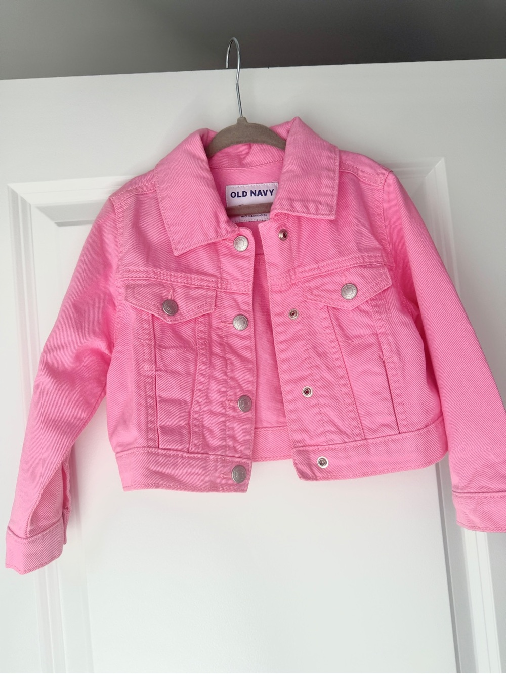 Old Navy Pink Denim Jacket for Kids 3T EUC